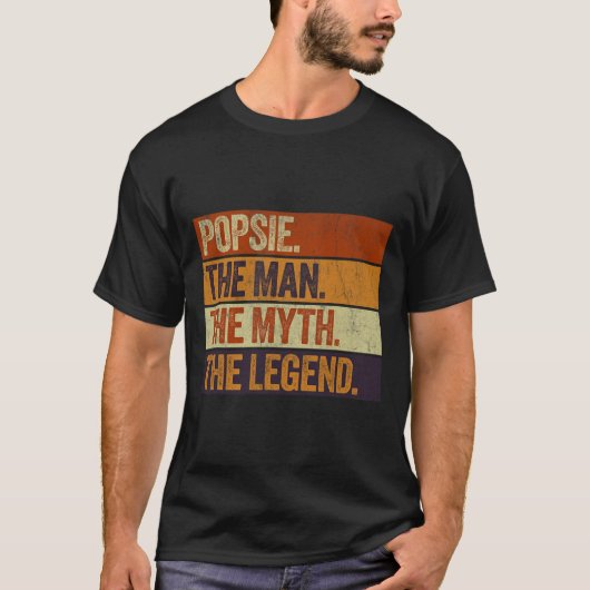 Populieren Sie den Mann, den Mythos, das verblüffe T-Shirt (Vorderseite)