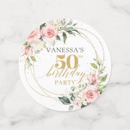 Populr blush rosa Rosen Gold Glitzer 50. Geburtsta Konfetti