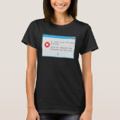 Popup-Nerd des Fensters "Fehlercode" T-Shirt (Vorderseite)