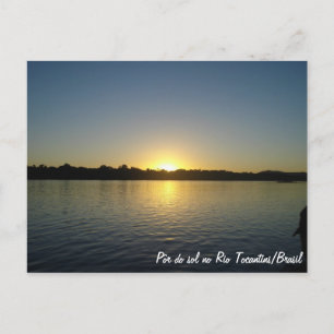 Por do Sol no Rio Tocantins Postkarte