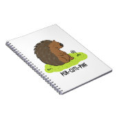 Por-Niedlich-Pine Funny Porcupine Pun Notizblock (Rechte Seite)