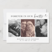 Por Siempre En Nuestro Corazón Fotografía Simpatía Dankeskarte (Vorderseite)