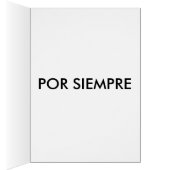 POR SIEMPRE - Karte (Innen (Rechts))