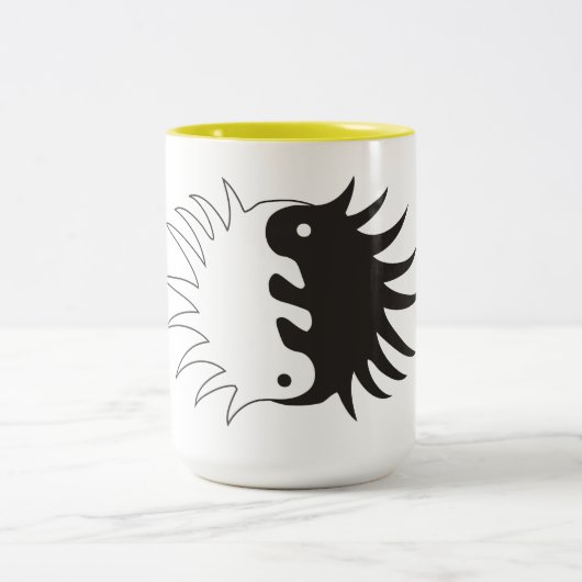 Porc Yang Schale von Joe Zweifarbige Tasse (Mittel)