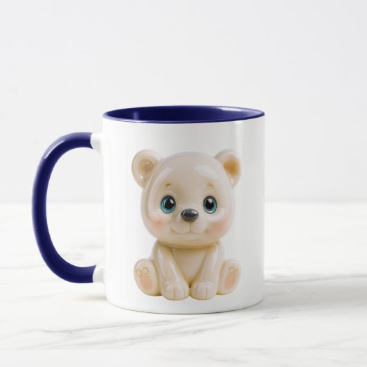 Porcelain Bear Charm Tasse (Links)