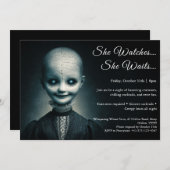 Porcelain Doll Halloween Kostüme Party Einladung (Vorne/Hinten)