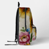 Porcelain Inspired Floral Bedruckter Rucksack (Links)