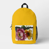 Porcelain Inspired Floral Bedruckter Rucksack (Vorderseite)