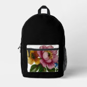 Porcelain Inspired Floral Bedruckter Rucksack (Vorderseite)