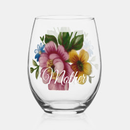 Porcelain Inspired Floral Drinkware Set Weinglas Ohne Stiel