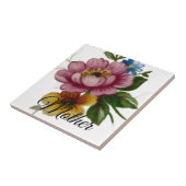 Porcelain Inspired Floral Fliese (Seite)