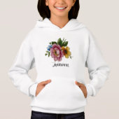 Porcelain Inspired Floral  Hoodie (Vorderseite)
