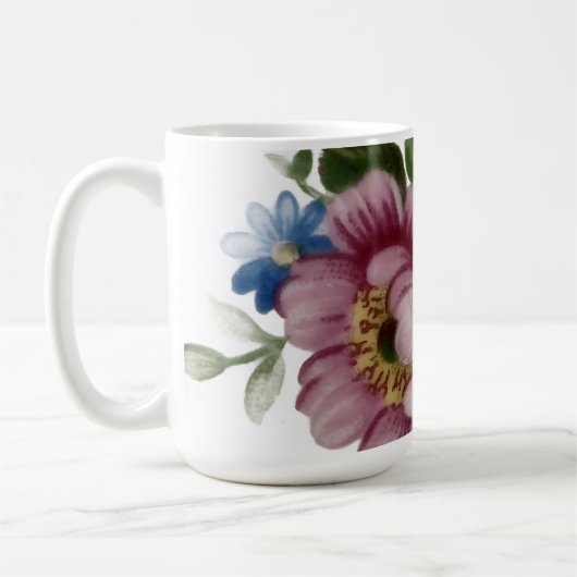 Porcelain Inspired Floral Kaffeetasse (Links)