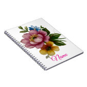 Porcelain Inspired Floral  Notizblock (Rechte Seite)