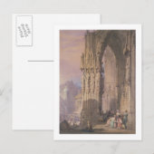 Porch des Regensburger Doms Postkarte (Vorne/Hinten)