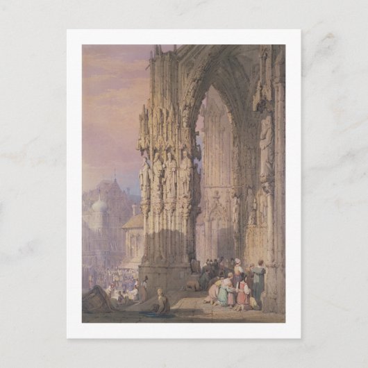 Porch des Regensburger Doms Postkarte (Vorderseite)