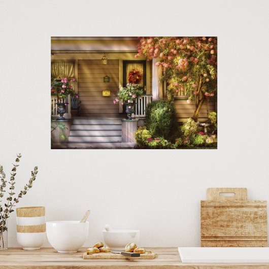 Porch - einfach rosa poster (Küche)