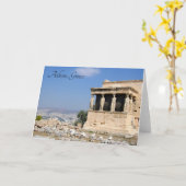 Porch of the Caryatids, Athen, Griechenland - Kart Karte (Gelbe Blume)