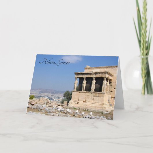 Porch of the Caryatids, Athen, Griechenland - Kart Karte (Vorderseite)