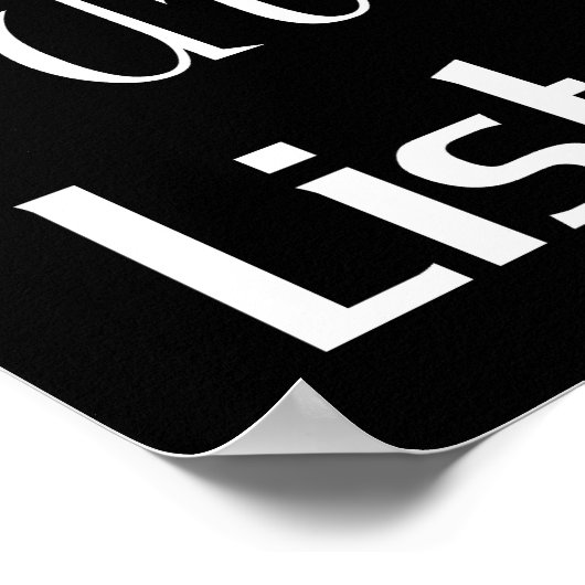 Porch Rules Poster (Ecke)