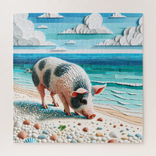 Porcine Shows und Kiesstrände Puzzle