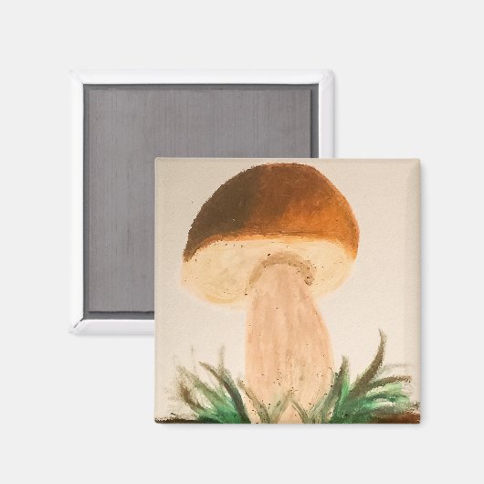 Porcini Mushroom Magnet (Vorderseite/Rückseite)
