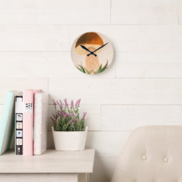 Porcini Mushroom Runde Wanduhr