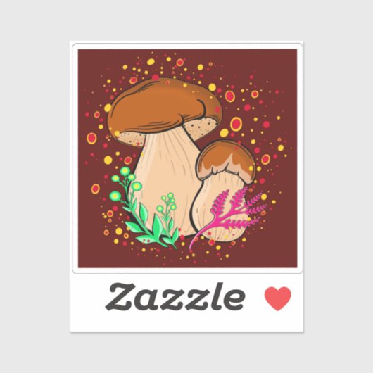 Porcini Vinyl Sticker (Blatt)