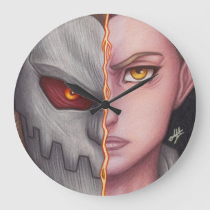 Porco Galliard ~ Kiefer-Titan Große Wanduhr