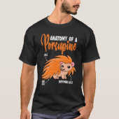 Porcupine anatomy T-Shirt (Vorderseite)
