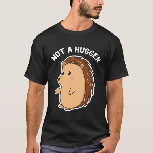 Porcupine antisocial not hugged induced T-Shirt (Vorderseite)