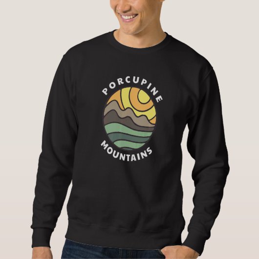 Porcupine Berge Michigan MI Porkies Vacation S Sweatshirt (Vorderseite)