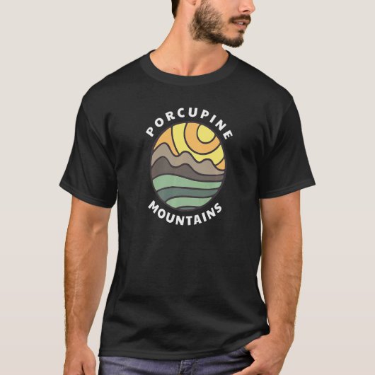 Porcupine Berge Michigan MI Porkies Vacation S T-Shirt (Vorderseite)