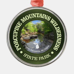 Porcupine Berge Wilderness SP Ornament Aus Metall
