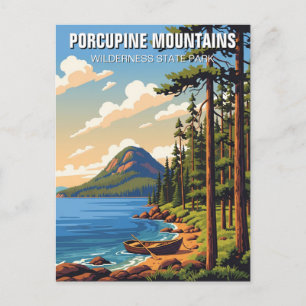 Porcupine Bergsee-Zauber im Staat Postkarte