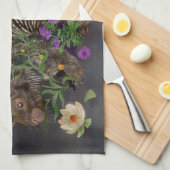 Porcupine Bouquet Geschirrtuch (Viertel Falte)