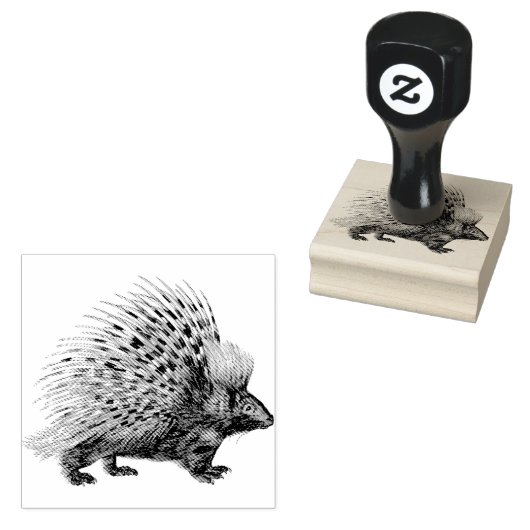 Porcupine | Briefmarke aus Kautschuk Gummistempel (Stempel)