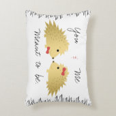 Porcupine Couple Pillow Zierkissen (Vorderseite(Vertikal))