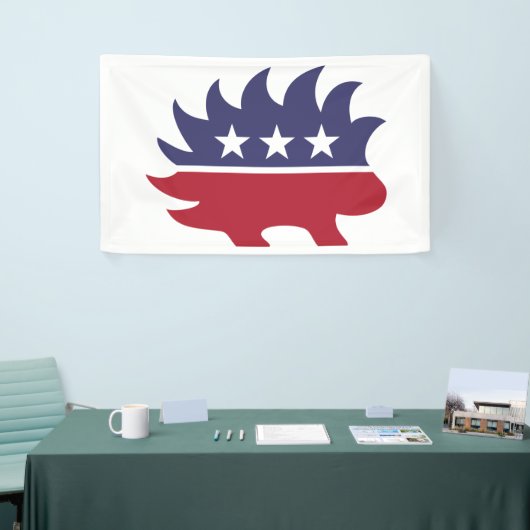 Porcupine des libertären Party Banner (Messeveranstaltung)