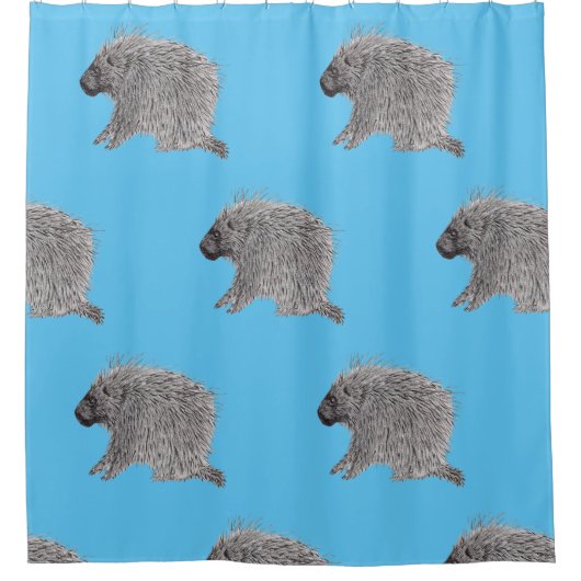 Porcupine Duschvorhang (Vorderseite)