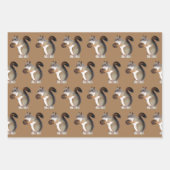 Porcupine, Eichhörnchen und Fauna Geschenkpapier Set (Vorderseite 2)