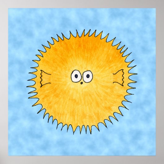 Porcupine Fisch. Poster (Vorne)