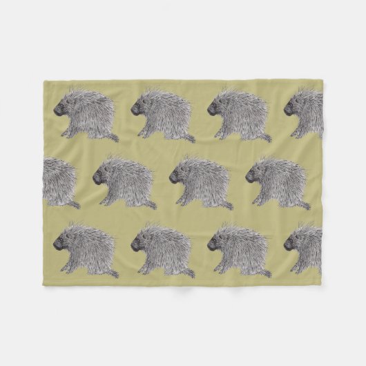 Porcupine Fleecedecke (Vorderseite (Horizontal))
