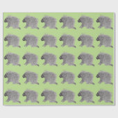 Porcupine Geschenkpapier (Flach)