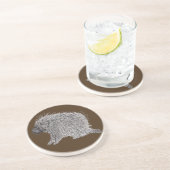 Porcupine Getränkeuntersetzer (Seite)