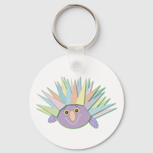 Porcupine: glücklich schlüsselanhänger (Vorderseite)