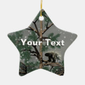 Porcupine im Pinienwald Keramikornament (Vorne)