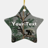 Porcupine im Pinienwald Keramikornament (Hinten)