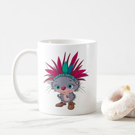 Porcupine Kaffeetasse (Mit Donut)