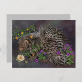 Porcupine Kunst, Dichtung und Musik Postkarte (Vorne/Hinten)